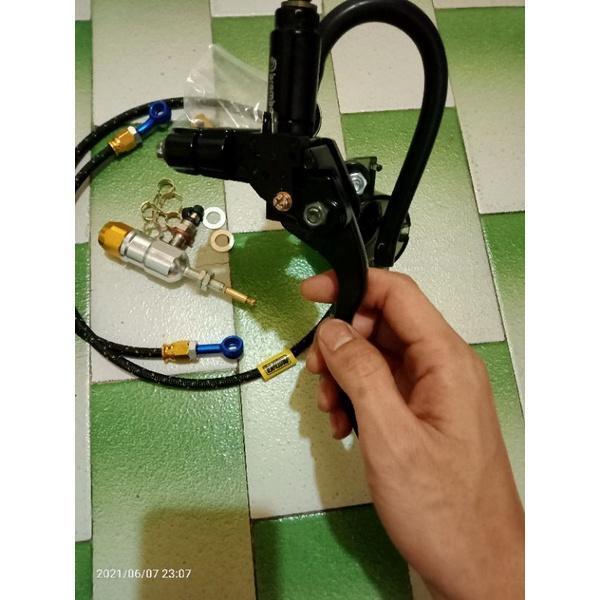 Master Rem Kiri Hidrolik Brembo Stut Kopling Selang 130 Cm Clutch Pump Handle Kopling Set Universal 