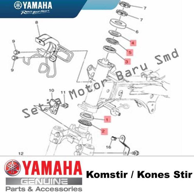Promo Bearing Bering Kones Stir Komstir New Aerox Mxking Mx King Asli Yamaha Diskon