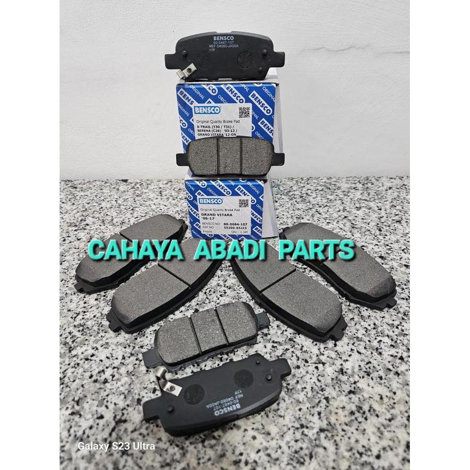 KAMPAS REM DEPAN+BELAKANG GRAND VITARA BRAKE PAD DEPAN + BELAKANG GRAND VITARA 2 SET