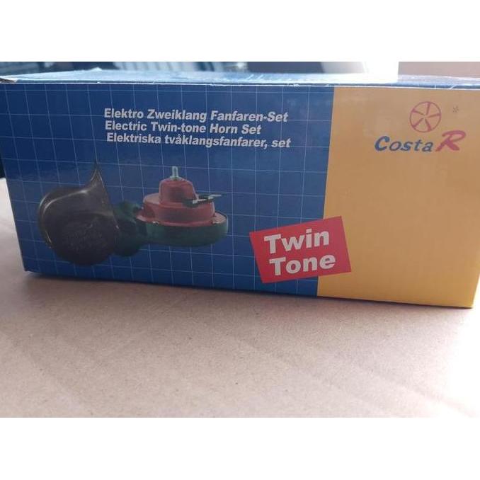 Promo CostaR Klakson Truk Aki 2.24 Volt Plus Relay untuk Hino Fuso Bus Bis Tronton CostaR Twin Tone 