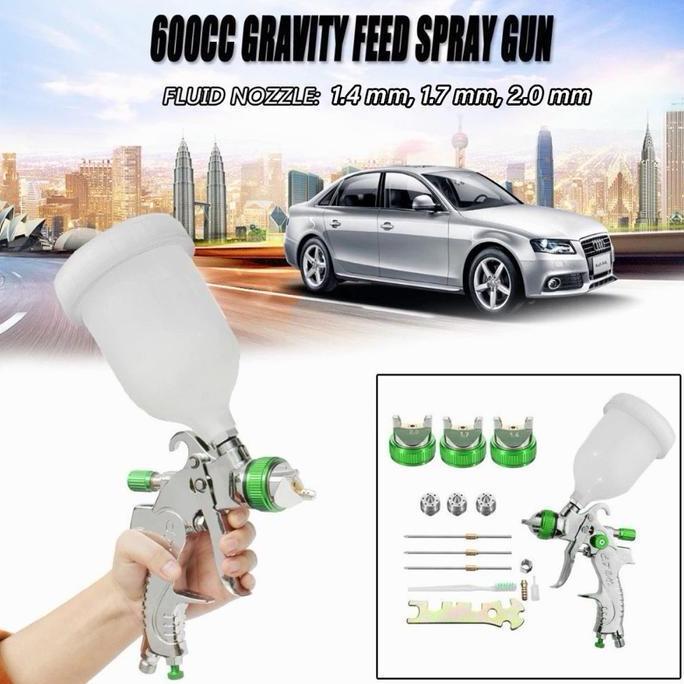 SPRAY GUN HVLP W601 H2008 TIGA NOZZLE ORIGINAL DAN TERPERCAYA