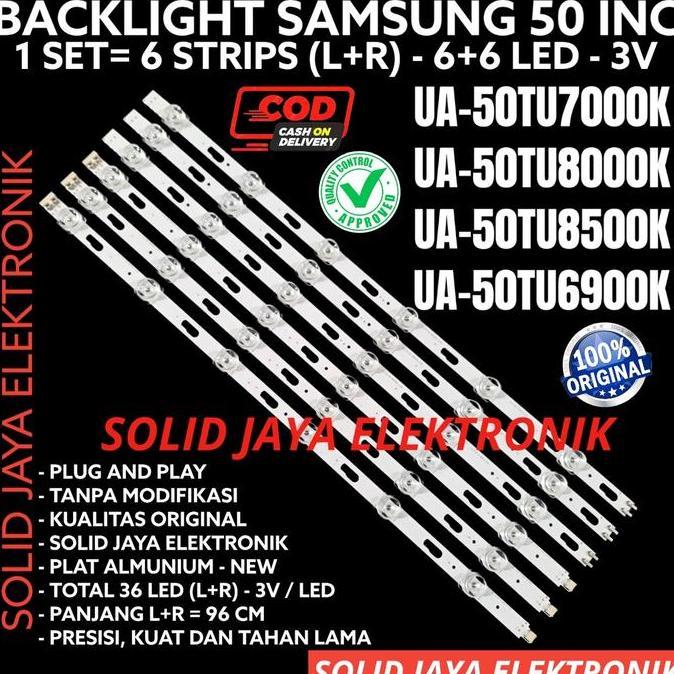 TERLARIS BACKLHT TV LED SAMSUNG 50 INC UA 50TU7 50TU8 50TU8 50TU6900 LAMPU 50TU UA50TU7 UA50TU8 UA50