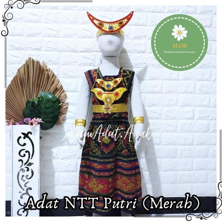 Best Seller Baju Adat Ntt Anak | Pakaian Tradisional Ntt Flores Nusa Tenggara Timur | Baju Adat Ntt 