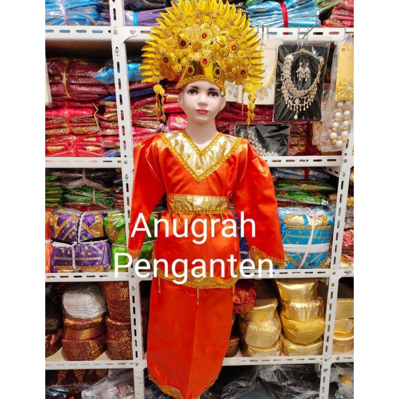 Diskon Baju Carnaval Minang Anak Perempuan/Baju Tari Minang Tk-Sma