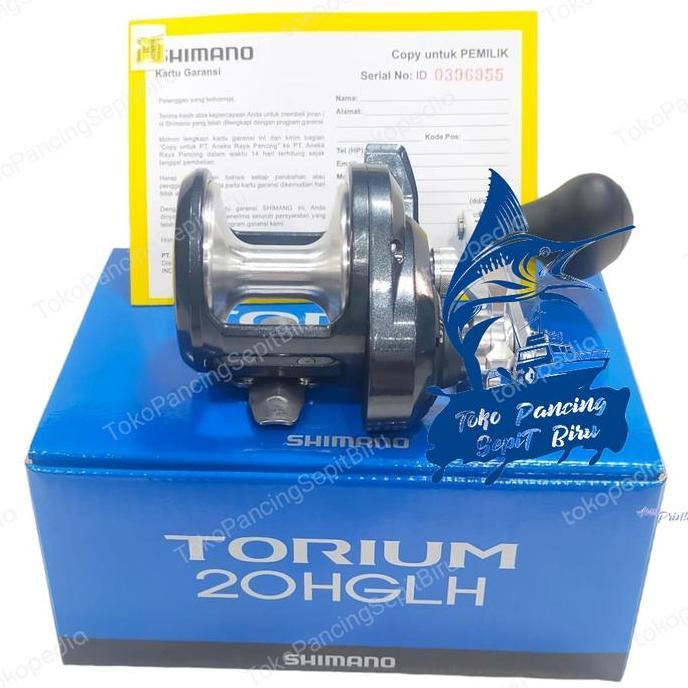 Reel Shimano TORIUM 20HGLH Left Handle Katrol Kiri OH Overhead 20HGLH