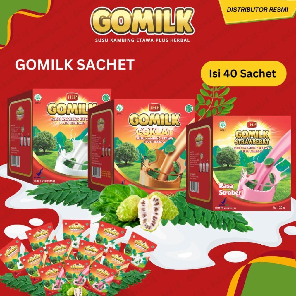 (Terbaru) [ BISA COD + GARANSI ] [ BELI 10 GRATIS JAHE ] [ BELI 30 GRATIS MADU ] Gomilk Susu Kambing