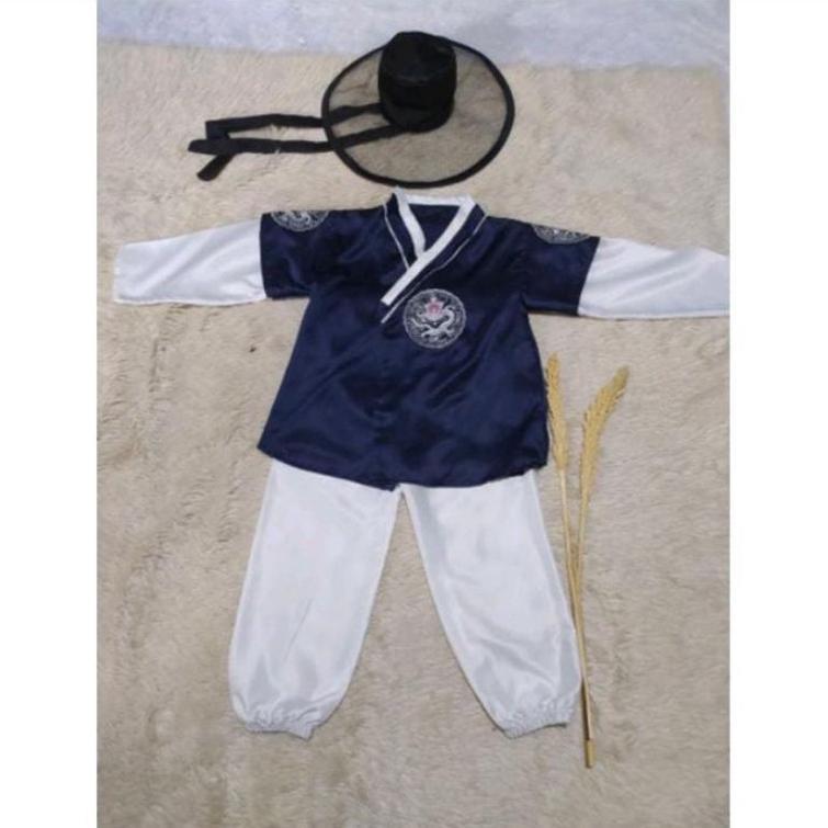 Free Ongkir Hanbok Baju Adat Tradisional Korea Anak Laki Laki