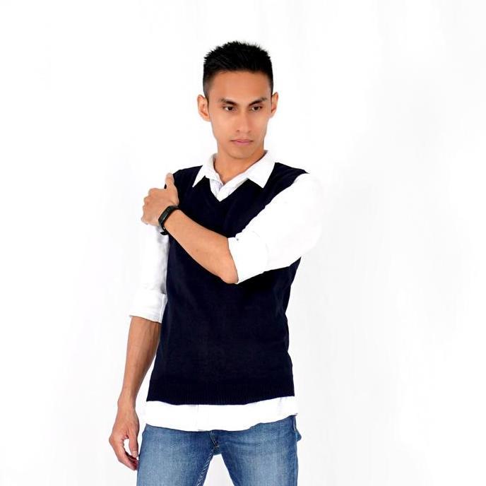 NEW OKECHUKU ROMPI RAJUT HITAM POLOS OKECHUKU / KNIT VEST HITAM ROMPI HITAM POLOS ROMPI PRIA ROMPI R