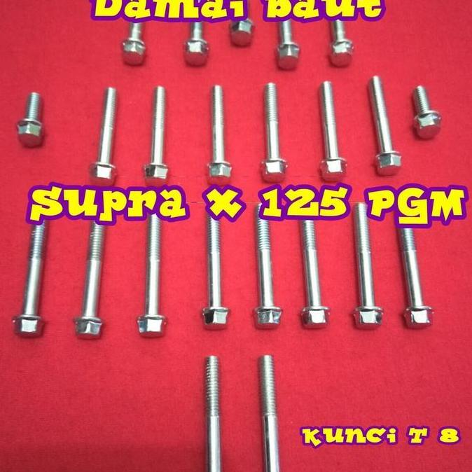 Baut blok mesin supra x 125 PGM