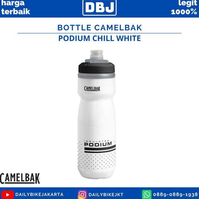 Ready BOTTLE SEPEDA PODIUM CHILL BOTOL MINUM BIDON WHITE