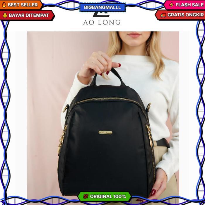 Aolong Mika #0206-3 - Tas Ransel Wanita Fashion Sekolah Terkini Free Tali Panjang Bisa Cod R.160 Rea