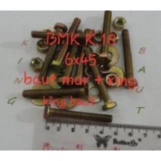 Baut 10 + Mur (6mm) x 4,5 cm