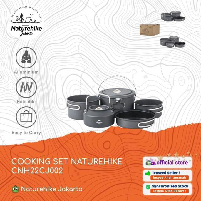 COOKING SET PANCI WAJAN NESTING CAMPING NATUREHIKE CNH22CJ002