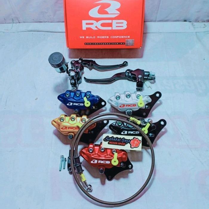 Paket Rem Rcb Master Rem Kanan Rcb Radial S1 14Mm Handle Kiri Rcb E-2 Kaliper Depan Rcb S-Series Sel