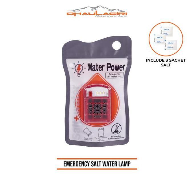 Lampu Emergency - Emergency Salt Water Lamp Lampu Darurat Tanpa Baterai dan Tanpa Charge