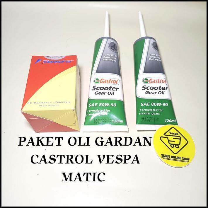 SPESIAL SALE PAKET OLI GARDAN CASTROL VESPA MATIC 3V IGET
