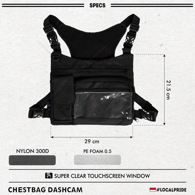 Cekrek- Chestbag Tas Dada Tactical Record Candid Camera Gadget Motor Funcover