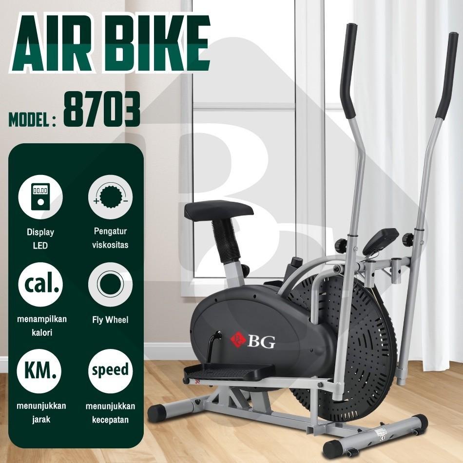 Sepeda Statis Orbitrack Platinum Elliptical Bike Sepeda Fitness Air Bike
