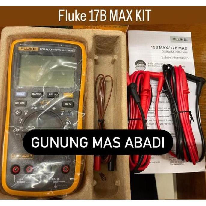 FLUKE 17B MAX-KIT 17B MAX-02 FLUKE 17B+ ORIGINAL DAN TERPERCAYA