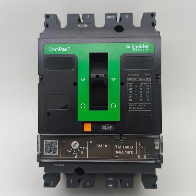 TERLARIS MCCB CIRCUIT BREAKER NSX160H 3P 160A 112-160A 3P NSX160H TM160D 70KA