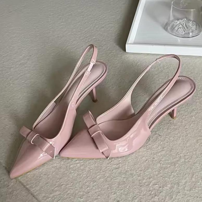Termurah Mnstore Y002 Sepatu Heels Wanita/Sepatu Heels Runcing Big Size 36/44 Hak 7Cm