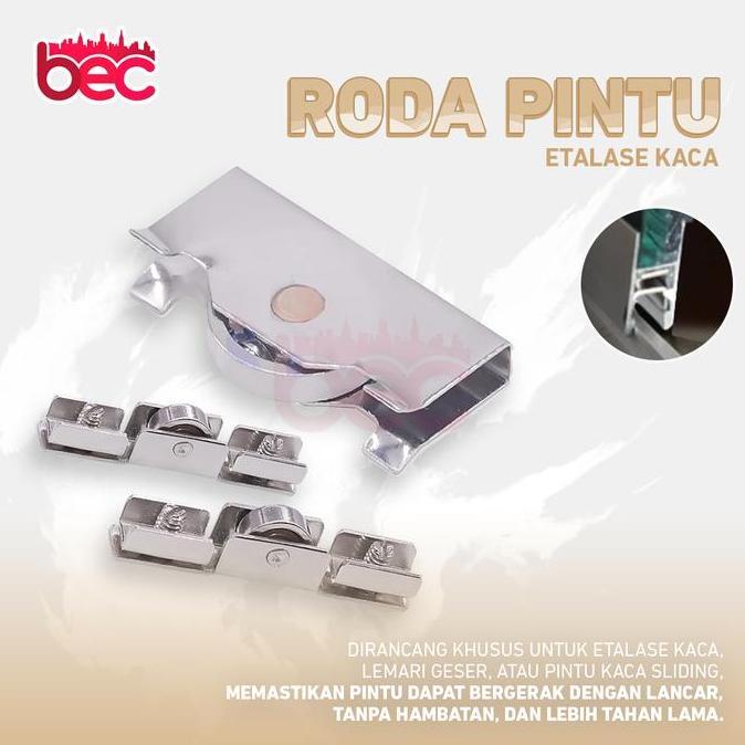 Roda Pintu Etalase Kaca - Sliding Door Roller | Roda Pintu Etalase Kaca | Roda Showcase Geser | Roda