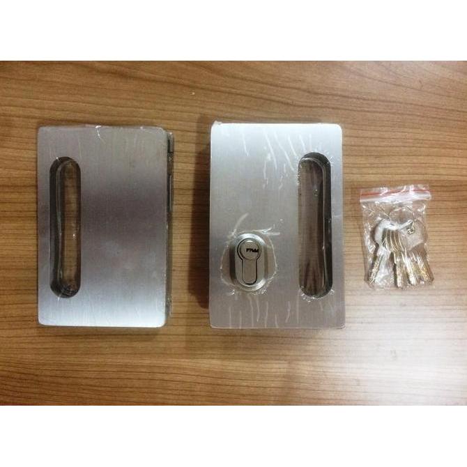 Kunci Sliding Pintu Kaca Double Glass Sliding Lock