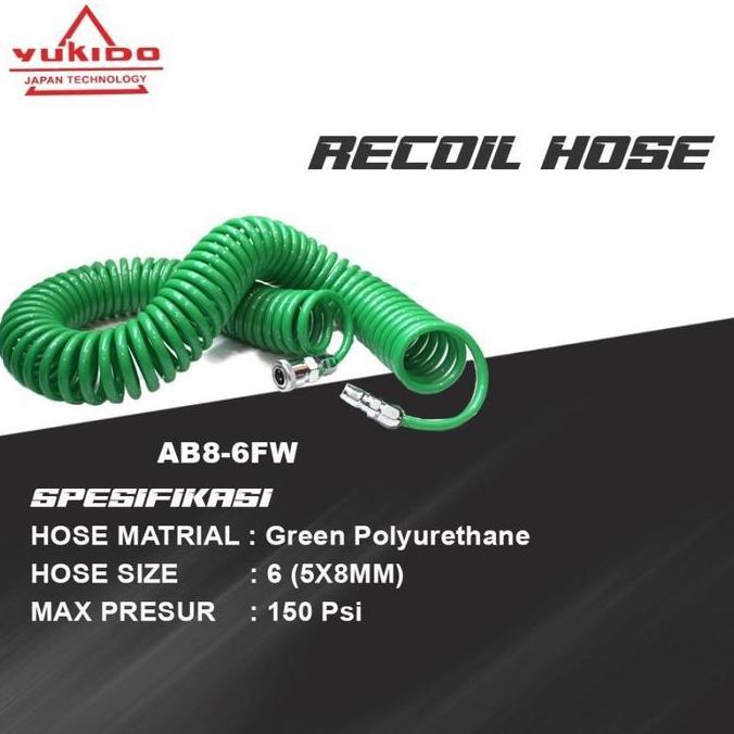 SMART Selang kompresor Recoil Hose Selang Compressor Sepiral 6 Meter