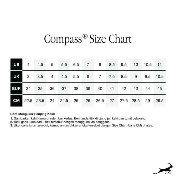 SEPATU COMPASS GAZELLE LOW CREAM