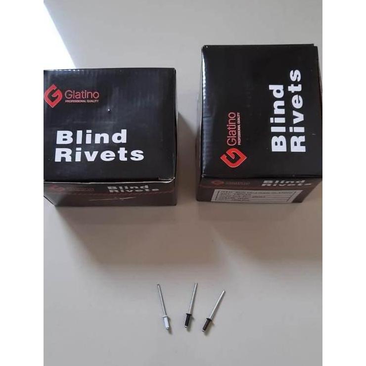 Paku Rivet Warna Blind Rivet 550 Black Brown White 4 MM x 12,7 MM