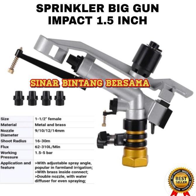 NEW Sprinkler Big Gun impact 1.5 inch | Sprinkler Pertanian