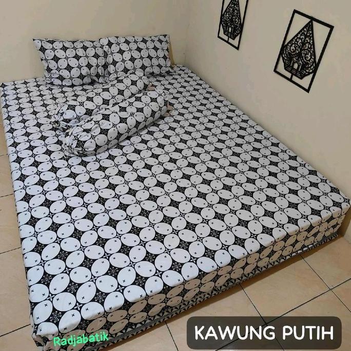 TERLARIS!! SPREI BATIK SOLO JOGJA UKURAN 180X200 TINGGI 20 CM BANTAL GULING