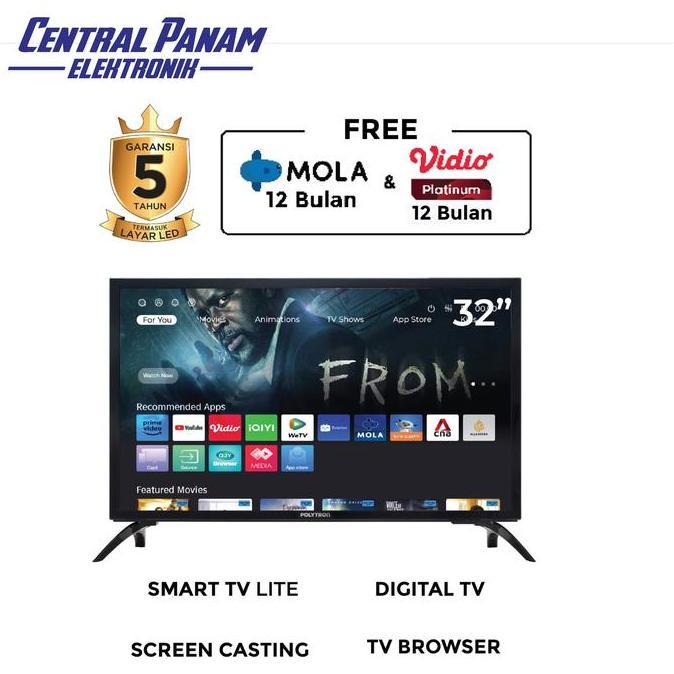 Terlaris Polytron Smart Lite Digital 32" Pld 32Cv2269 Central Panam Elektronik