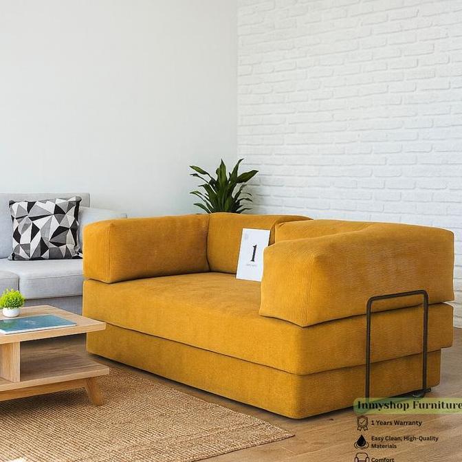 Terlaris Sofa Bed Lipat Lantai - Sofa Kasur - Sofa Teddy Bona - Sofa Bed Minimalis - Sofa Bed Viral 