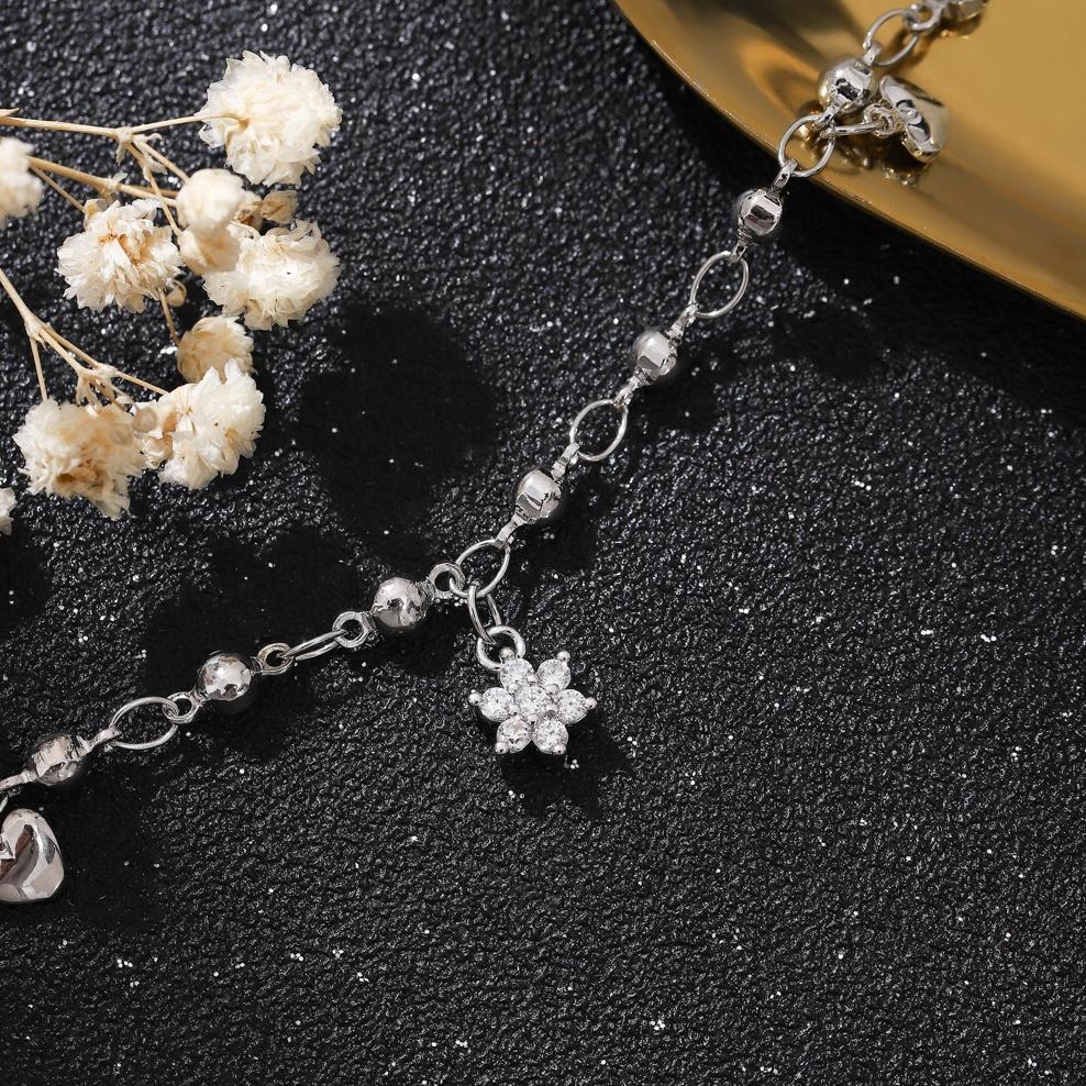 PALING DICARI D.G.C Gelang Wanita Titanium Anti Karat Fashion Korea Aesthetic Perak Gelang Serut Can