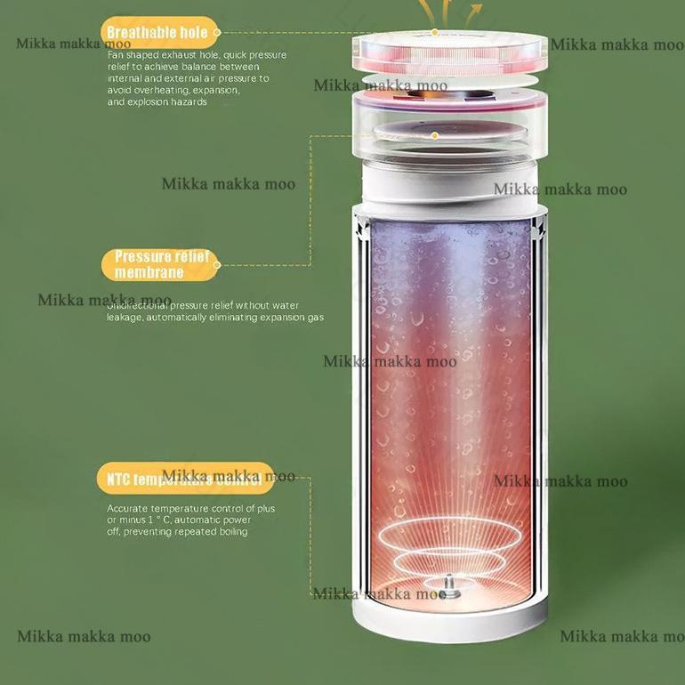 New Deals 500Ml Portable / Dengan Pemanas Air / Pemanas Air Listrik / Ketel Mobil Portable