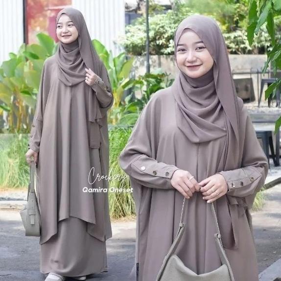 DISKON GOKIL Setelan Rok Anak Tanggung 10-15 Tahun Perempuan Crinkle Airflow Atasan Long Tunik Model