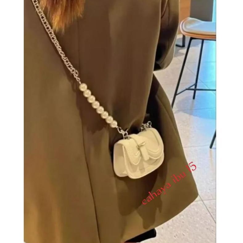 HOT DEALS TAS SELEMPANG MINI JESY/TAS TALI RANTAI MUTIARA/TAS WANITA MURAH/TAS WANITA KEKINIAN