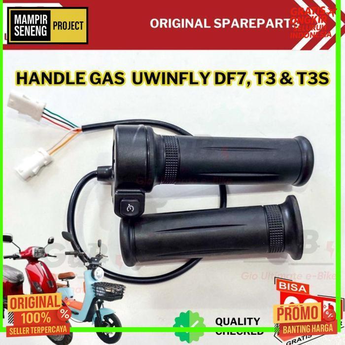 Termurah Handle Gas Sepeda Listrik Uwinfly Df7 T3 T3S Original 1 Set / Throttle Gas Motor Listrik Uw
