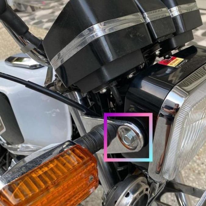 BAUT KUPINGAN BATOK LAMPU DEPAN KOTAK RX KING COBRA MASTER RXZ RXS ORIGINAL