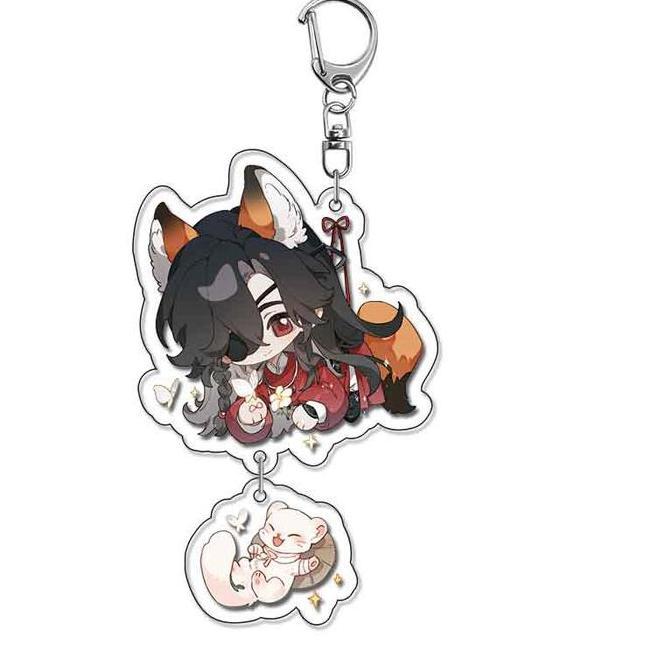 Gantungan Kunci TCGF MDZS Heaven OfficiaI's Blessing Akrilik Transparan Keychain Wang Ji MDZS Souven