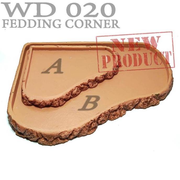 WD020A FEEDING DISH TEMPAT MAKAN TORTOISE KURA SULCATA REPTILE IGUANA