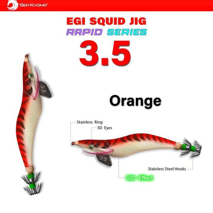 SeaRyoma Rapid Egi Squid Jig 3.5 - Umpan pancing cumi Egi 3.5
