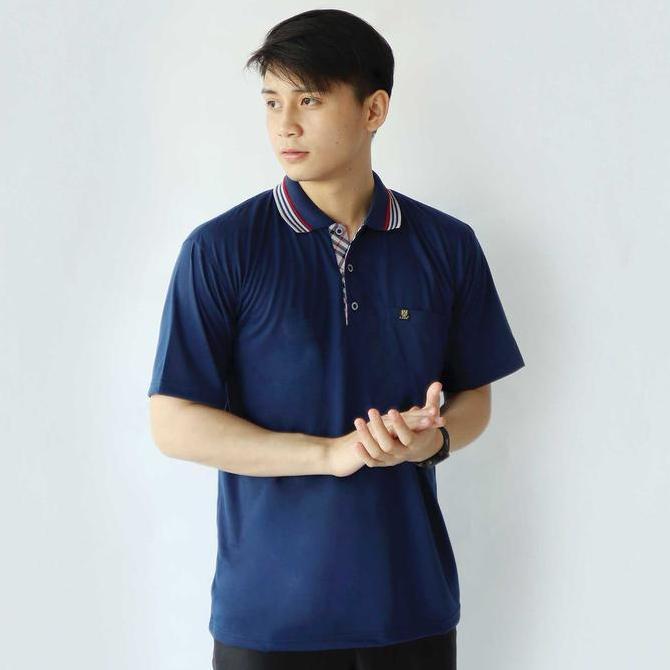 DS365 - Katun Kaos polo pria Saku dewasa | kaos kerah pria | polo shirt polos saku lengan pendek Baj