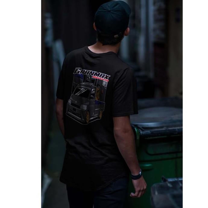 DS92 - Kaos Mobil "GRANMAX" Pick Up Hitam Modifikasi Katun Combed 30S