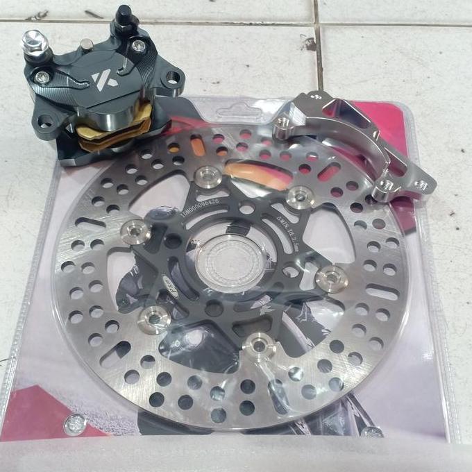 kaliper kyta knv3 2p plus bracket disc psm 220mm vario 125 150 led old/ vario 125 bohlam kzr/ all ne