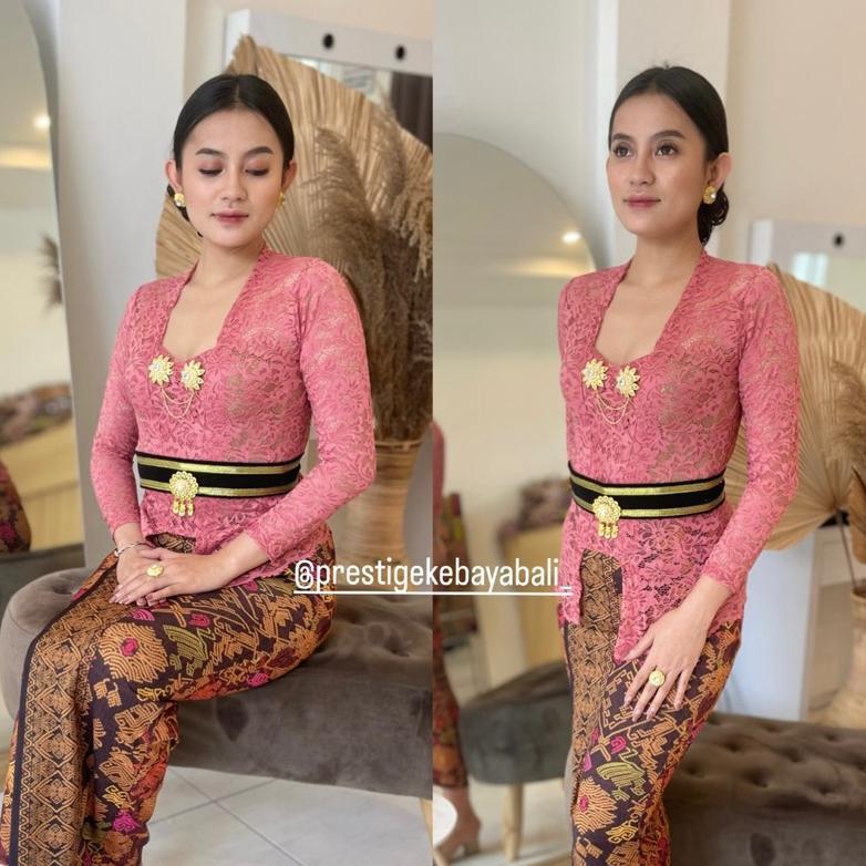 HOT (Bisa COD) ONE SET KEBAYA SOFIA STRAIT/Setelan Kebaya Sofia/Kebaya Brokat Sofia/Kebaya Bali Sofi