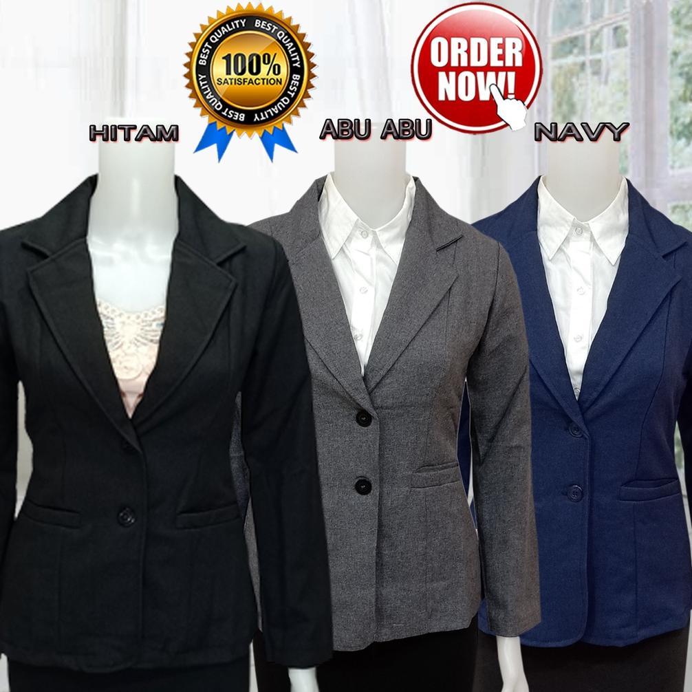 Premium Blezer Kerja Wanita Formal Kantor Wanita Premium Atasan Jas Blazer Cewek Kantor Model Slimfi