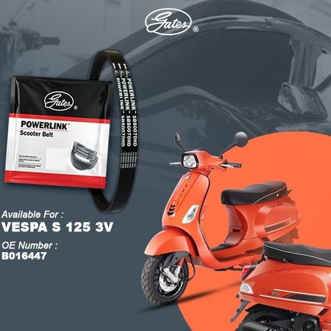 VANBELT V BELT VENBELT / V-BELT GATES RACING SEMUA MOTOR VESPA MATIC