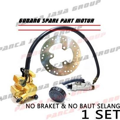 CAKRAM KALIPER PIRINGAN BELAKANG SET SHOGUN 125 NEW SP FL NR RR ROBOT